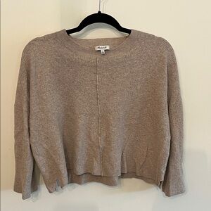 Madewell Women's Crew Neck Sweater in Taupe